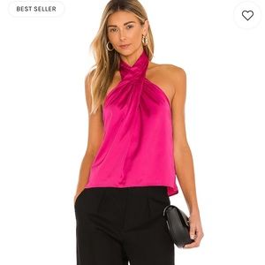 Superdown Satin halter top